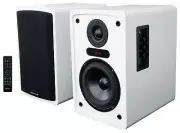 Rockville ELITE-5W White 800w Home Audio 5.25" Bluetooth Bookshelf Speakers