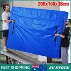 Moving Mattress Storage Bag Waterproof Protector Dust Guard with Zipper Blue