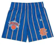 Eric Emanuel X New York Knicks Basketball Shorts Mens Size M Blue Orange Mesh