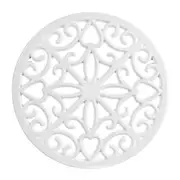 Cast Iron Trivet White