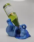 Elephant's Embrace Wine Bottle Holder | Unique Elephant Wine Rack | Perfect