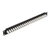 48 Fibers, 4 Ports LC Duplex Multimode, 1U High 19" Fiber Patch Panel -291002M