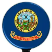 Idaho Flag Retractable Badge Reel, Swivel or Slide ID Clip Holder - 6431