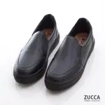 ZUCCA-簡約素面皮革厚底鞋-Z7205BK