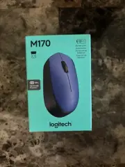 Logitech M170 Wireless Mouse Blue/Black Computer Accessory USB Connect New