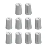 Potentiometer Control Knob ABS Guitar Knob for Bass 270 Degrees Grey White 20PCS