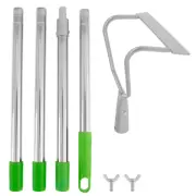 Garden Hoe Tool Adjustable 63" Long Handle for Garden Weeding Ditching Digging ♚