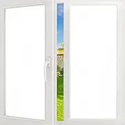 FILMGOO Blackout Window Film Privacy 100% Light Blocking Window Tint Anti-UV Heat Control No Adhesive Static Cling Window Tinting Film for Office Home Bedroom Bathroom(White,44.5 x 200cm)