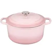 Enameled Cast Iron Dutch Oven Pot with Lid, for Sourdough Bread Baking, Round...