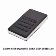 External USB3.0 Encrypted Mobile Solid State Disk Enclosure Case For MSATA SSD