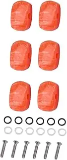 Totority Set of 6 Acoustic Guitar Tuning Pegs Vintage Tuners Machine Heads Acrylic Buttons for Gc840 Replacement for Worn Tuning Keys