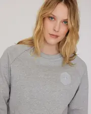 Quartz Co. JESSIE | Crewneck Sweatshirt in Heather Grey at Nordstrom, Size Small