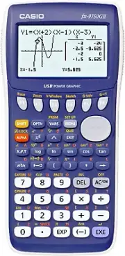 Casio fx-9750GII Graphing Calculator, Blue (New)
