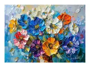 3D Floral Knife Canvas Print