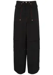 Dion Lee Honbao Cotton-blend Poplin Cargo Trousers - Black - M (UK12 / M) M (UK12 / M)
