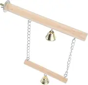 GANAZONO Birdcage Swing for Parrots Bite Resistant Bird Swing with Bell for Parakeets and Cockatiels Durable and Safe Bird Cage for Play and Exercise