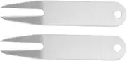 TOVINANNA 4 Pcs Golf Fork Divot Repairing Golfs Fork Fairway Repair Tool Golfers Golfs Golfer Green Fork Marker Repair Tool Metal Golfs Fork Curved Tool Major Stainless Steel