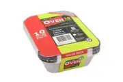 10PK Lemon & Lime Disposable BBQ Foil Container Dish Food Tray Baking w Lid