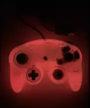 Nintendo GameCube Controller - Radiated Red/Orange (Glow In The Dark)