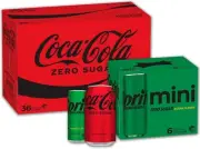 Brand New Bundle: Coca-Cola Zero Sugar 36pk & Sprite Zero Sugar Minis 6pk AU
