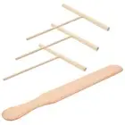 Baking Spatula Wood Cooking Spatula Crepe Maker Pancake Spreader