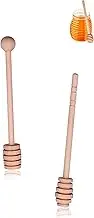 Wooden Honey Dippers 2 pcs, 16cm Long Handle Honey Spoons for Easy Drizzling & Stirring, for Honey Jars & Syrup Dispensing