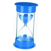 Hourglass Sand Timer, Dual Protection Hour 60 Minutes Blue Cover With Blue Sand
