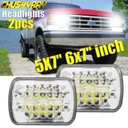 7x6" 5x7 LED Headlight Hi-Lo Beam DRL Bulb For Mitsubishi Triton Toyota MR2 (for: Mitsubishi)