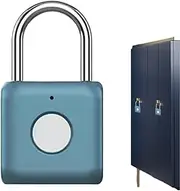 [Mendoule] Intelligent Fingerprint Lock,Keyless Thumbprint Padlock | Smart Padlock with Keyless Biometric for Bookcase, Suitcase, Backpack, School