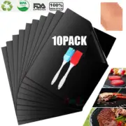 5/10X BBQ Grill Mats Baking Non Stick BBQ Mat Pad Bake Cooking Oven Sheet Liner