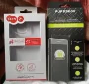tech21 Evo Lite Case for Apple iPhone 14 Pro Max & PureGear Screen Protector