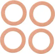 Car Parts 4pcs Drain Plug Gasket Set Oil Crush Washers Flat Washers Ring Gasket High Precision and Easy to Install