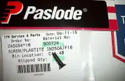 NEW Paslode Part # 900724 SCREW/PLASTITE