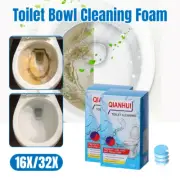 16/32X Toilet Bowl Cleaner Tablets Effervescent Automatic Bleach Cleaning Pill