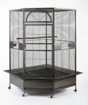 XL Parrot Escape Jumbo Corner Bird Aviary Cage H73" Macaws Parrot Cockatiels