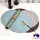 Oval Dining Table Place Mats Anti Slip Coaster New Placemats Hotel