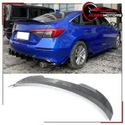 Fits 22-25 Honda Civic 4Dr FE Competion Style Trunk Spoiler Carbon Fiber Print (for: Honda)