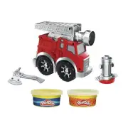 Play-Doh Wheels Fire Engine Playset with 2 Non-Toxic Modeling Compound Cans I...
