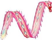 Dragon Dance Silk 6M/8M/10M Long Dragon Silk-Like Flowy Spinning & Shaking Poi Chinese Folk 3D Dragon Dance Ribbon Toy for Lawns Beaches Yards Sports Fitness (Color : Pink, Size : 10m/33Ft)