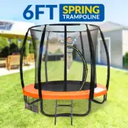 New 6ft Trampoline Free Ladder Spring Mat Net Safety Pad Cover Round Enclosure