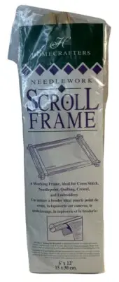 Needlework Scroll Frame 6" x 12" Homecraft