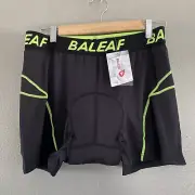 Baleaf Men’s Bike Shorts 3D Padded Coolmax Cycling , Black Green XXL