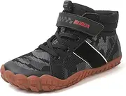 [KUBUA] Kids High Top Barefoot Shoes Boys Girls Minimalist Sneakers Lightweight Comfort Zero Drop Shoes Toddler Little Big Kid