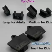 2x Dental Bite Block Silicone Mouth Opener Props & Check Retractor Black 3 Sizes