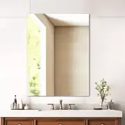 Frameless Mirror, Wall Mirror 24" X 32", Modern Rectangle Bathroom Mirrors for W