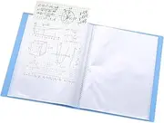 A5 Display Book Presentation Folders with 60 Clear Pockets 8.86x6.5 inch Plastic Project Folder Display Folder for Artwork, Document, Photo, Display Book