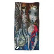 Scary Dragon Art Prints Great Red Dragonling Microfiber Beach Towel