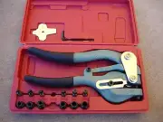 Sheet Metal Hole Hand Punch Spot Nibbler 2mm-7mm (3/32"-9/32") Kit