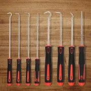 16Pcs Pick and Hook Set, Heavy Duty Pick and Hook Set, Long Short Reach Precision Oil Seal Pick Tool for Car Home Repair Lock Keys