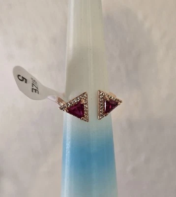 Bomb Party Size 5 RBP5148 Arrows Mark'Lab-C Ruby Corundum Rose Gold Plating July